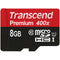 Transcend 8GB Premium 400x microSDHC UHS-I Memory Card with SD Adapter