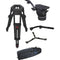 Cartoni Focus 18 Fluid Head with H602 Tripod Legs, Mid Spreader and 2nd Pan Bar (100mm)