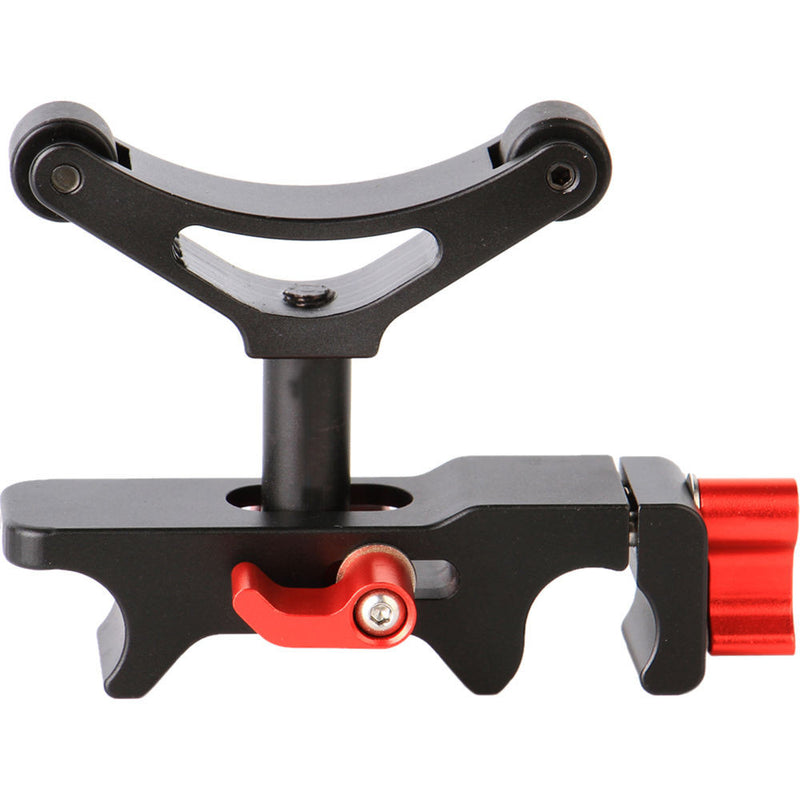 CAME-TV Height-Adjustable Lens Support with 15mm Rod Clamp