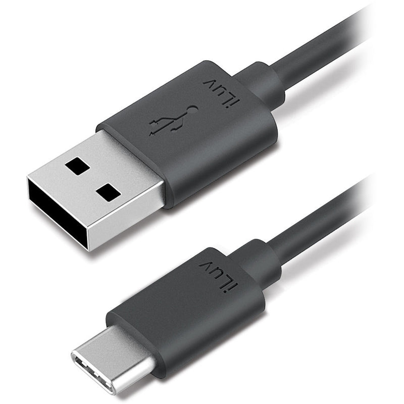 iLuv USB Type-C Male to USB Type-A Male Charge & Sync Cable (3')