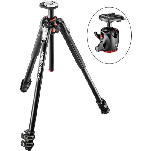 Manfrotto MT190XPRO3 Aluminum Tripod Kit with MHXPRO-BHQ2 XPRO Ball Head with 200PL Quick-Release System