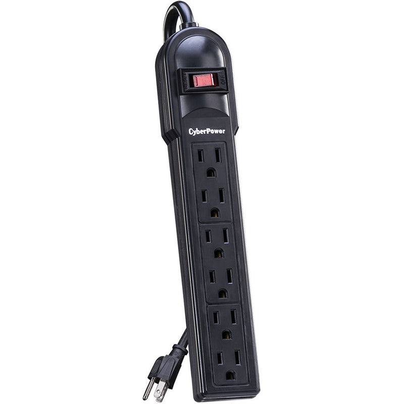 CyberPower CSB6012 6-Outlet Essential Series Surge Protector (Black)