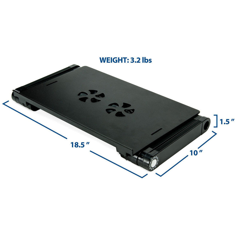 Mount-It! MI-7211 Cooling Fan Ambidextrous Adjustable Laptop Tray