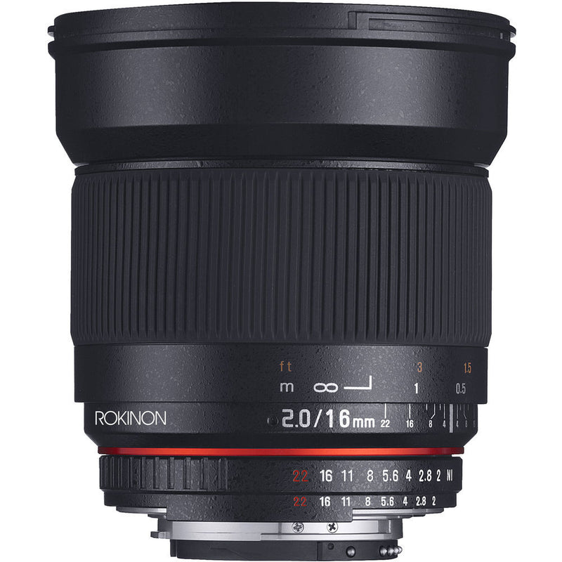 Rokinon 16mm f/2.0 ED AS UMC CS Lens for Nikon F Mount
