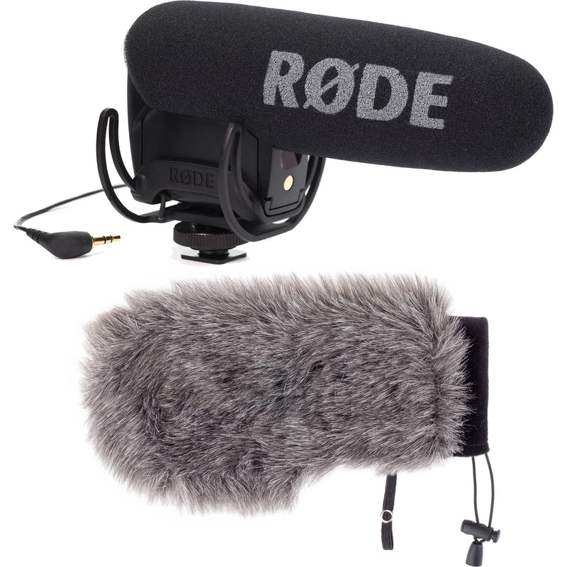 Rode VideoMic Pro with Rycote Lyre Shockmount & Windbuster Windshield Kit