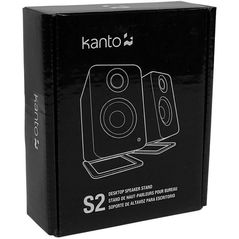 Kanto Living S2 Desktop Speaker Stands (Pair, Black)