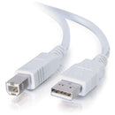 C2G 16.4' (5 m) USB 2.0 A/B Cable (White)