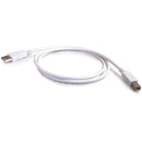 C2G 16.4' (5 m) USB 2.0 A/B Cable (White)