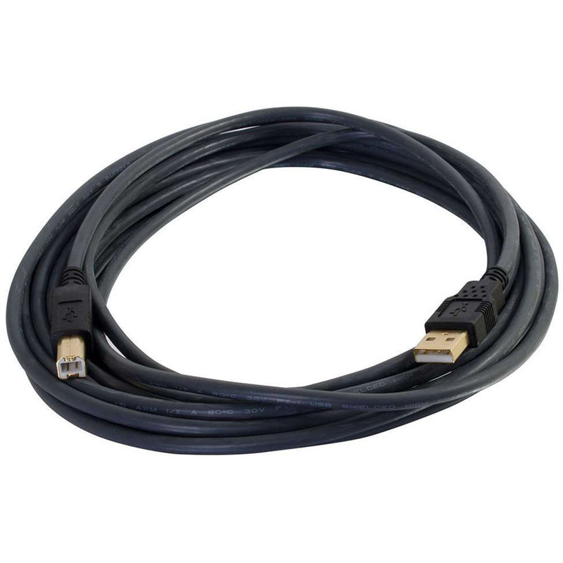 C2G 16.4' (5 m) Ultima USB 2.0 A/B Cable (Black)