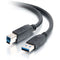 C2G 3.2' (1 m) USB 3.0 A Male to B Male Cable (Black)