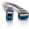 C2G 6.5' (2 m) USB 3.0 A Male to B Male Cable (Black)