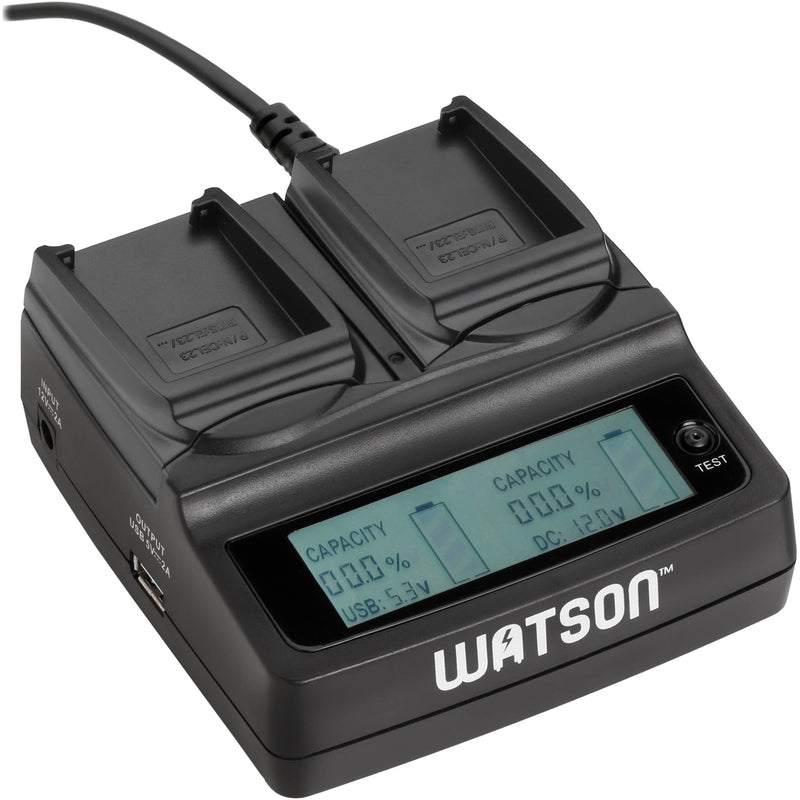 Watson Duo LCD Charger with Two NP-FZ100 Battery Plates