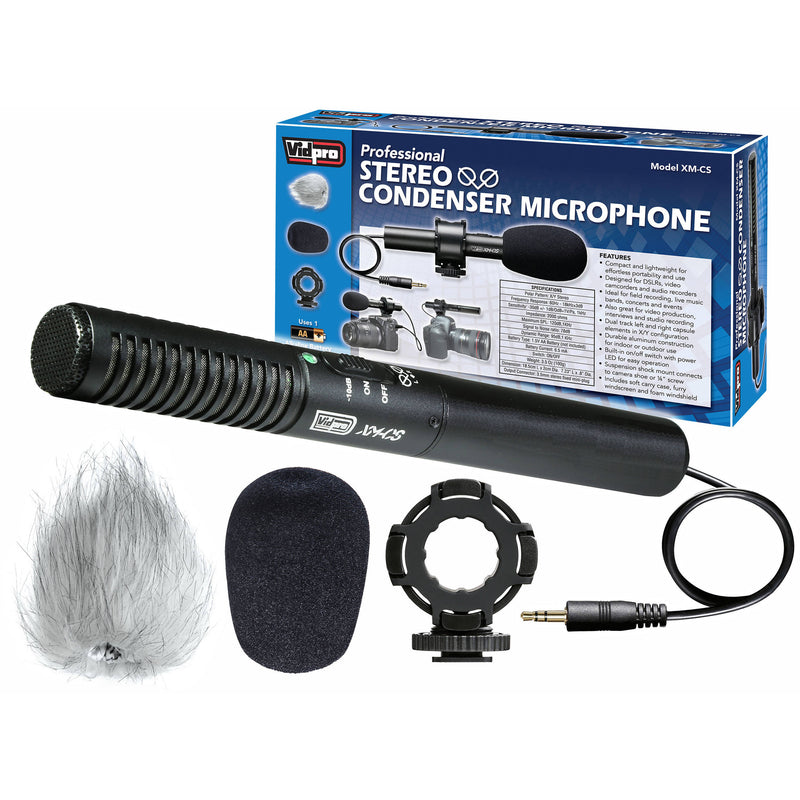 Vidpro Condenser Stereo XY Microphone Kit