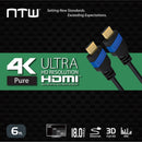 NTW Ultra HD PURE High-Speed HDMI Cable with Ethernet (6')