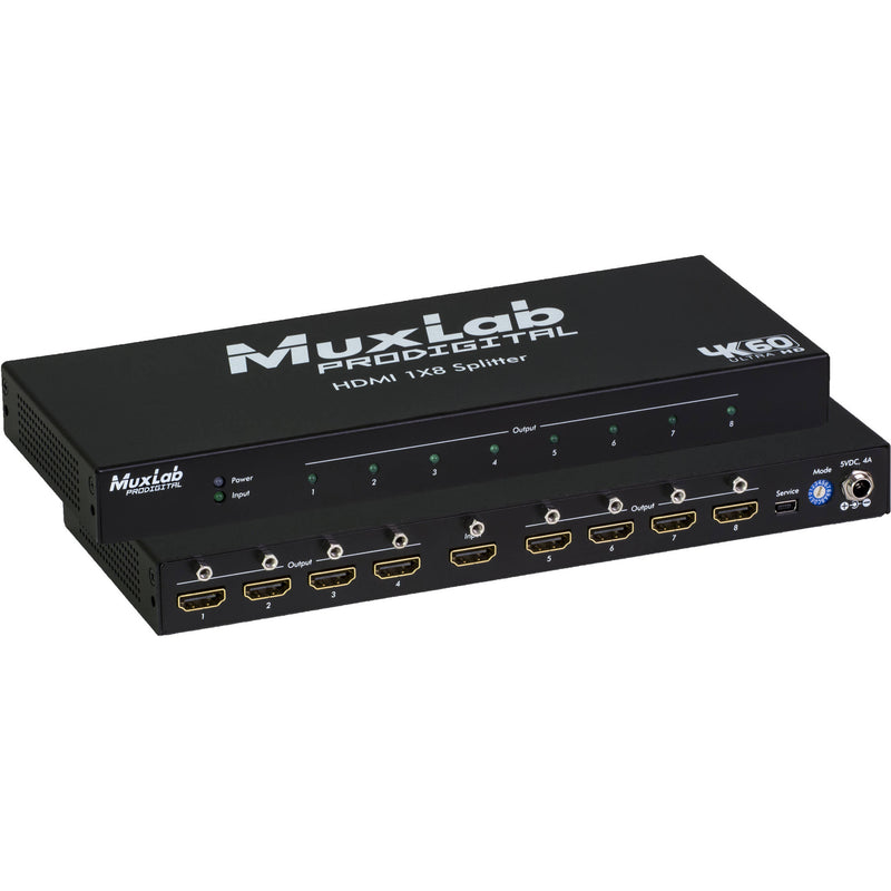 MuxLab 4K60 HDMI 1x8 Splitter