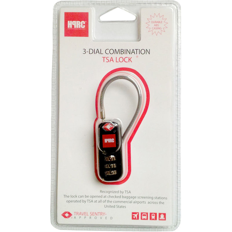 HPRC TSA Padlock for all Hard Resin Cases (Black)