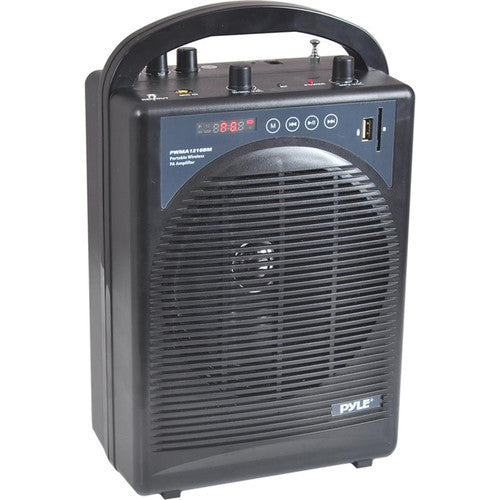 Pyle Pro 60W Portable Bluetooth PA Speaker, Amplifier, & Microphone System
