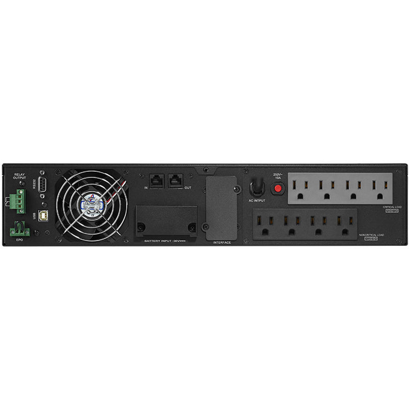 CyberPower Smart App Online Series 2U Rack/Tower Simulated Sine Wave Double-Conversion UPS (1,500VA / 1,350W)