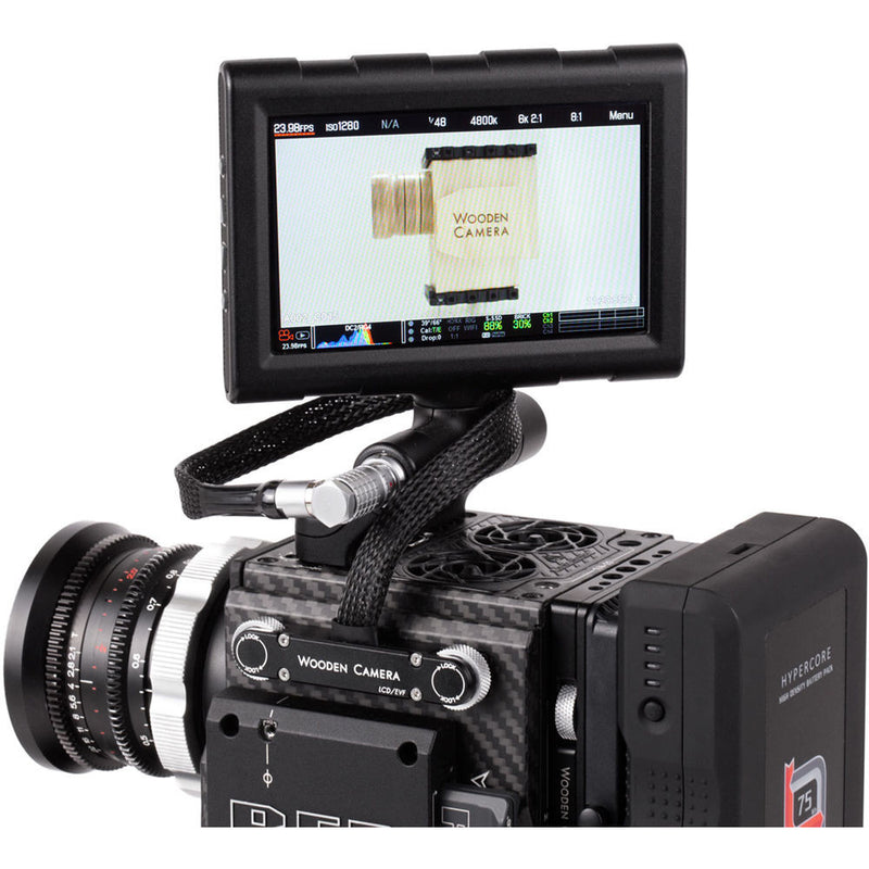 Wooden Camera RED Male Pogo to Male LEMO LCD/EVF Cable (12", Weapon/Scarlet with Raven)