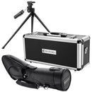 Barska Level 20-60x80 Waterproof Spotting Scope (Angled-Viewing, Black)
