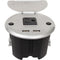 FSR Charging Table Box with AC Outlet & Two USB Ports (Aluminum, 9' AC Cable)