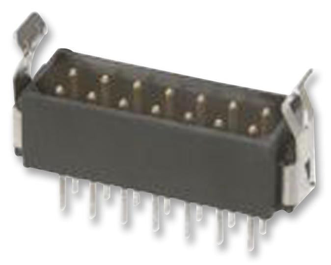 HARWIN M80-8531442 Wire-To-Board Connector, 2 mm, 14 Contacts, Plug, Datamate L-Tek M80 Series, Through Hole, 2 Rows