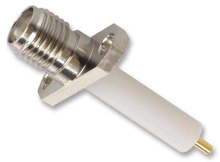 AMPHENOL RF 901-9891-RFX RF / Coaxial Connector, SMA Coaxial, Straight Flanged Jack, Solder, 50 ohm, Beryllium Copper