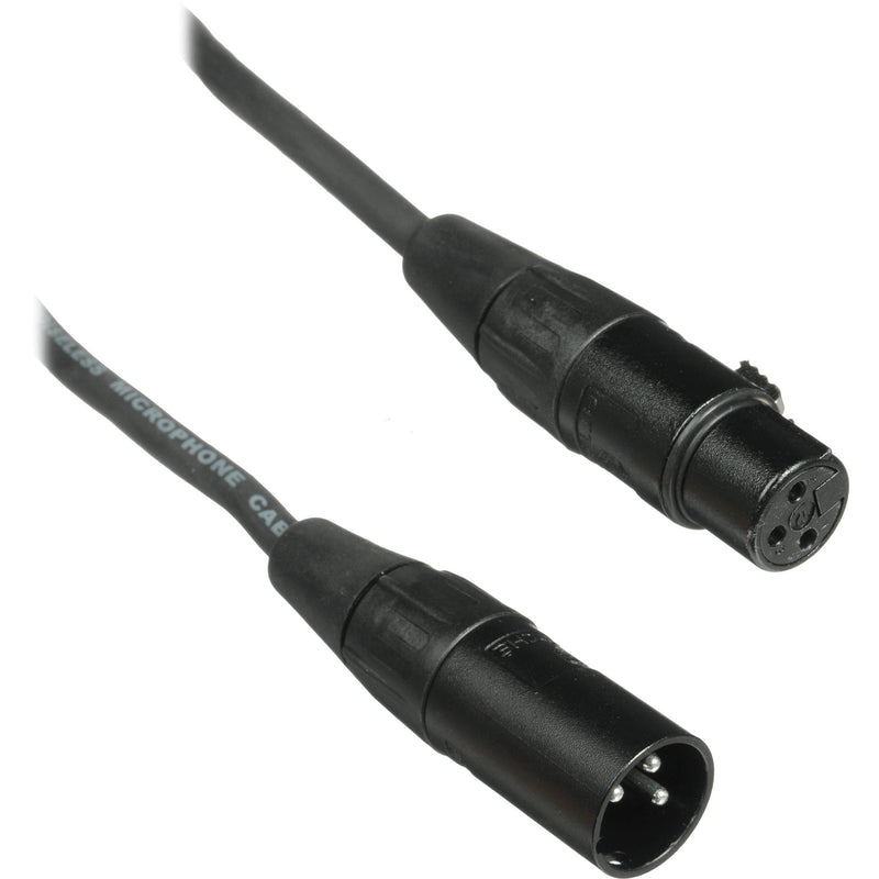 Kopul Performance 2000 Series XLR M to XLR F Microphone Cable - 75' (22.9 m), Black