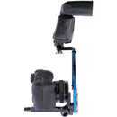 ProMediaGear BBX Boomerang Flash Bracket with Universal QR Plate (Blue, Right-Handed)