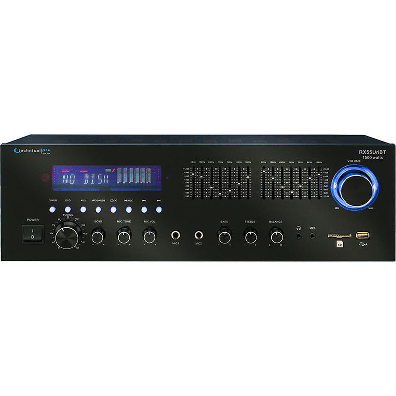 Technical Pro RX55URIBT Professional Receiver with USB and SD Card Inputs