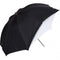 Westcott White Satin Umbrella with Removable Black Cover (45")