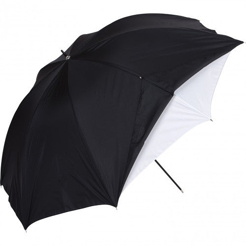 Westcott White Satin Umbrella with Removable Black Cover (45")
