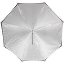 Westcott White Satin Umbrella with Removable Black Cover (45")