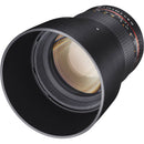 Samyang 85mm f/1.4 Aspherical Lens for Nikon With Focus Confirm Chip