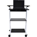 Luxor Three-Shelf Adjustable Stand-Up Workstation
