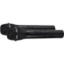 Pyle Pro PDWM2135 2-Person VHF Wireless Microphone System with 2 Handheld Mics (174 to 216 MHz)