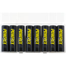 Powerex Precharged Rechargeable AA NiMH Batteries (1.2V, 2600mAh) - 8-Pack