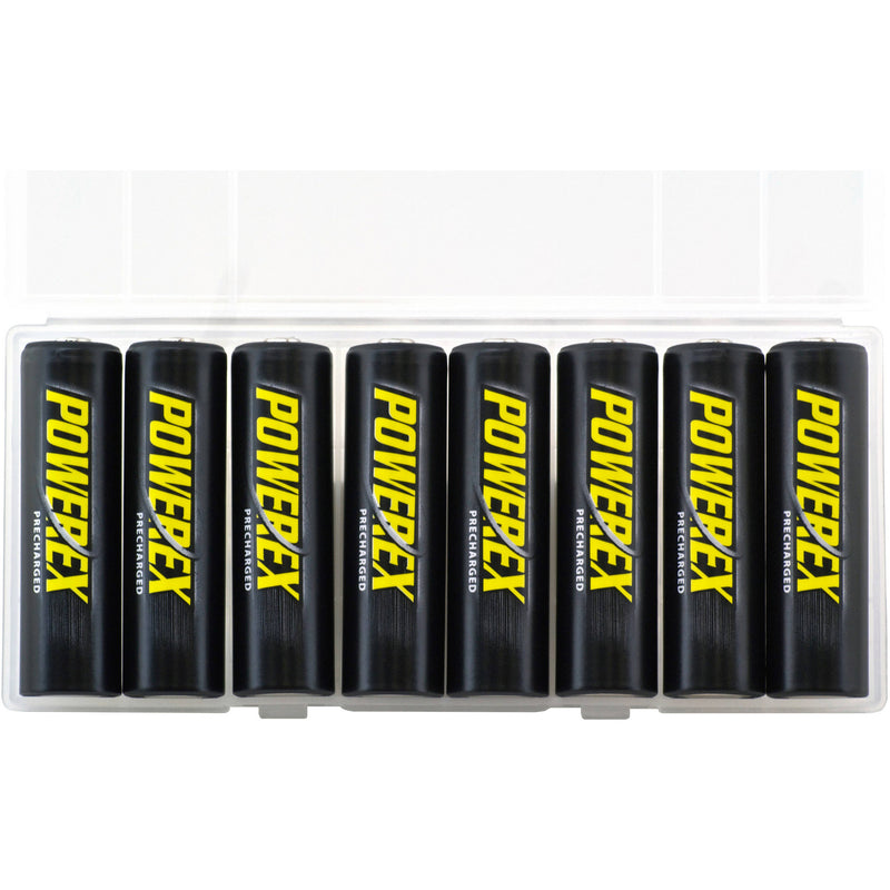 Powerex Precharged Rechargeable AA NiMH Batteries (1.2V, 2600mAh) - 8-Pack