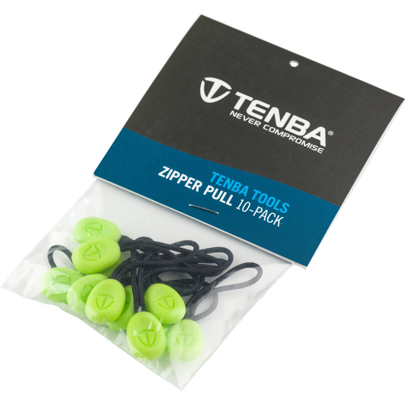 Tenba Tools Zipper Pulls (Lime, Pack of 10)