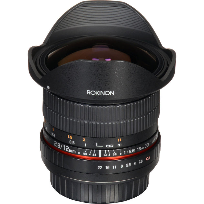 Rokinon 12mm f/2.8 ED AS IF NCS UMC Fisheye Lens for Nikon F Mount with AE Chip