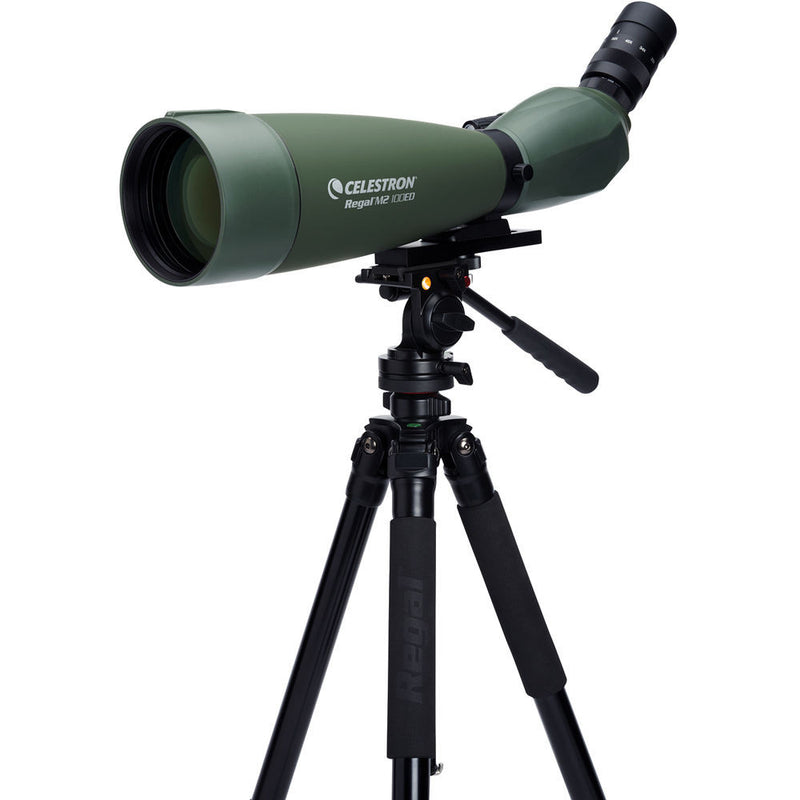 Celestron Regal M2 100ED Spotting Scope with 22-67x Eyepiece (Angled Viewing)
