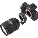 Vello Nikon F Lens to Sony E-Mount Camera Accelerator Lens Adapter