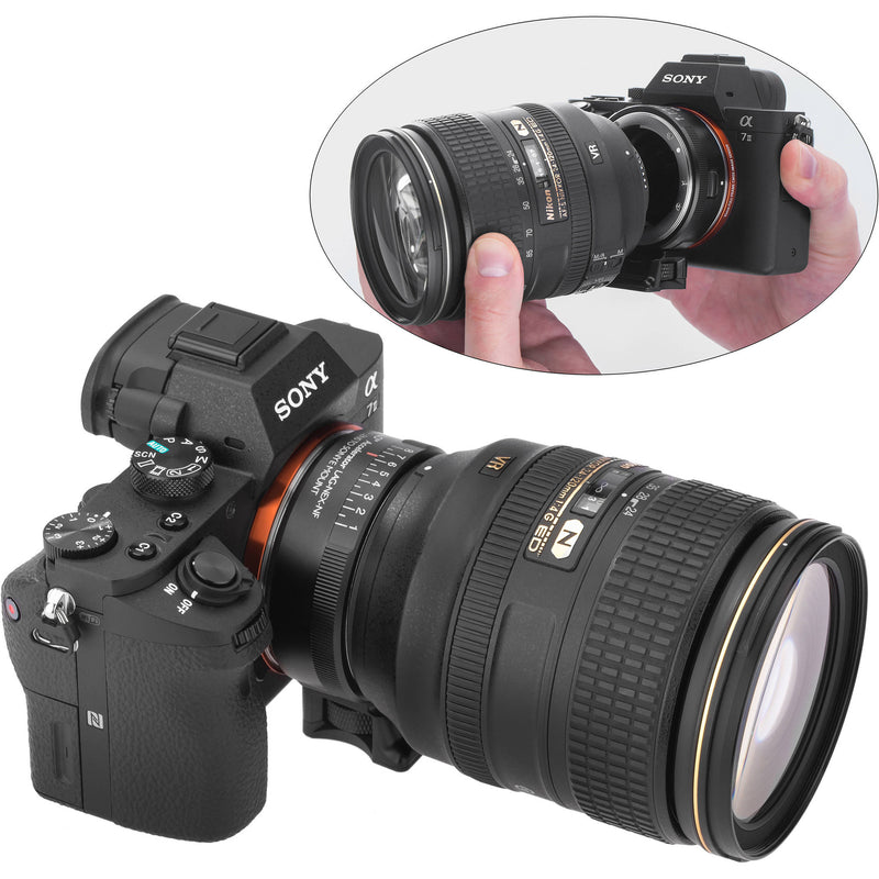 Vello Nikon F Lens to Sony E-Mount Camera Accelerator Lens Adapter