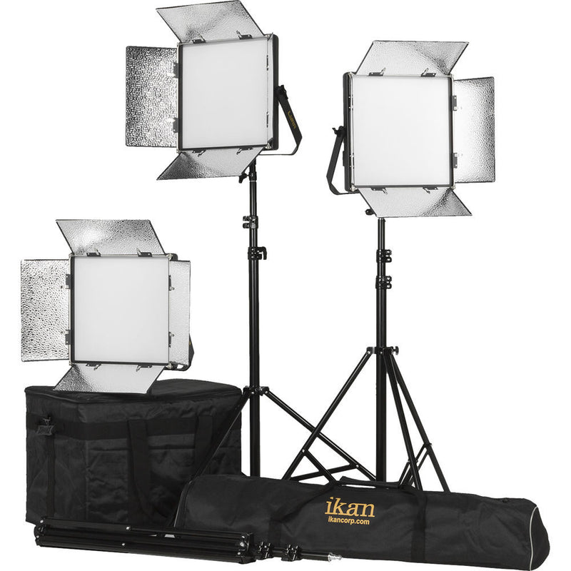 ikan Lyra 1 x 1 Bi-Color 3-Point Soft Panel LED Light Kit