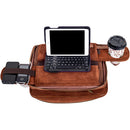 TaboLap Workstation Laptop Case for up to 13" Device (Suede Leather, Saddle Brown)