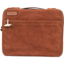 TaboLap Workstation Laptop Case for up to 13" Device (Suede Leather, Saddle Brown)