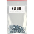 TecNec 12B Pan Head Screws with Nut & Washers Kit (Black/Stainless Steel, 100-Pack)