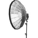 Pictools Folding Beauty Dish with Grid and Speedlite Bracket (47.25")