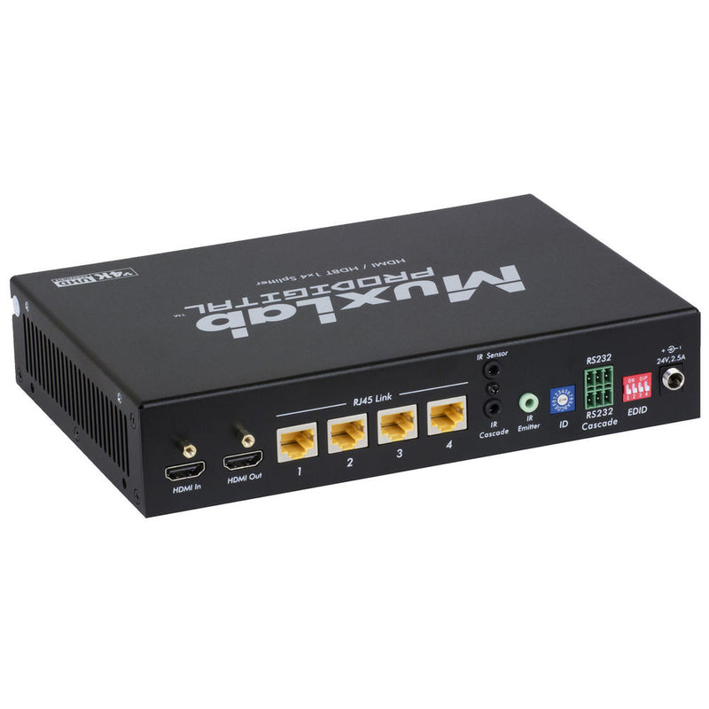 MuxLab UHD HDMI over HDBaseT 1X4 Splitter with HDCP (UK Region)