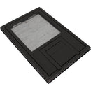 FSR FL-200 U-Access Cover with Lift-Off Door (1/4" Gray Beveled Flange)